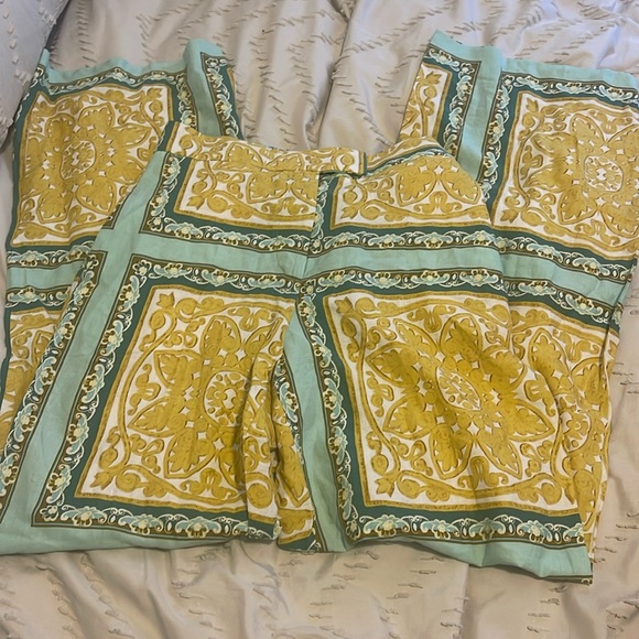 Zara Boho Printed Linen Trousers - Picture 2 of 7